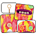 Fuggler nøglering 13 cm - assorteret