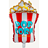 Folieballon 46x79 cm - Popcorn