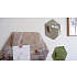 Naga magnetisk hexagon glastavle 42x48,5 cm - beige marmor
