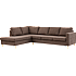 Oslo venstrevendt open-end sofa - brun