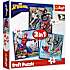 Spiderman puslespil 3i1 - 20, 36 og 50 brikker