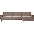 Urban 3D XL vendbar sofa med chaiselong - taupe