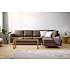 Oslo højrevendt open-end sofa - brun