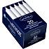 Kronelys ren stearin 2,4x20 cm 20-pak - hvid
