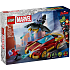 LEGO Marvel Iron Man-bil og Black Panther mod Red Hulk 76310