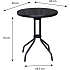 Brighton cafébord 60 cm rundt - sort