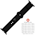Fixed Silicon Sporty Strap silikonerem til Apple Watch - sort