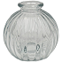 Vase med riller H: 8 cm - klar