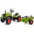 Falk Toys Claas traktor med trailer - Grøn
