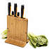 Fiskars Functional Form knivblok m/5 knive - bambus