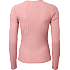VRS dame pointelle top str. L - rosa