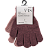 VRS børne 2-pak tryllehandsker str.  onesize - bordeaux/rosa