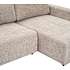 Florence 3 personers open-end modulsofa med chaiselong - gråbrun