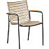 Mood Compact stol - antracit/brun/teak