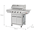 Nexgrill Deluxe 4 brændere gasgrill