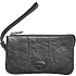 Dame skind clutch - sort