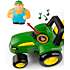 John Deere traktor med vogne og bondegårdsdyr