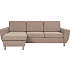 Madrid Nordic vendbar sofa med chaiselong - taupe