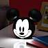 Mickey Mouse bordlampe - sort og hvid