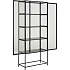 Seaford vitrineskab - sort
