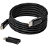 Elworks USB-C til USB-C magnetisk stofkabel - sort
