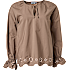 VRS dame bluse str. M - brun