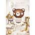 Folieballon teddyrangle 61x88 cm