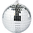 Diskokugle Ø:12 cm - sølvfarvet