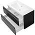 Sydney badmøbel 80 cm. med vask  - mat sort