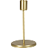 Lysestage metal D: 8 x H: 14 cm - guldfarvet