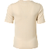 VRS dame pointelle top str. S - beige