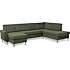 Madrid Nordic venstrevendt U-sofa - grøn