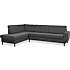 Madrid Nordic venstrevendt open-end sofa - antracit