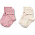 Tiny One baby 2-pak strømper str. 13/15 - rosa/råhvid
