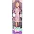 Fantasy world dukke 29 cm med lyserød vinterfrakke