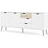 Dalta skænk med 3 låger og 3 skuffer - hvid