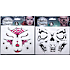 Halloween ansigtstattovering - flere varianter - assorteret
