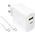 Puro hurtigopladersæt 45 W - hvid