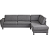 Rom Nordic højrevendt open-end sofa - antracit