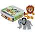 Hama Maxi 600 perler og 2 stiftplader - løve og elefant