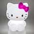Hello Kitty Sanrio natlampe - hvid