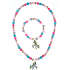 CBYH halskæde og armbånd - multifarvet