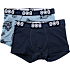 808 2-pak boxershorts str. 10 år - blå