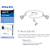 Philips Limbali 3-spot lampe til væg eller loft - hvid