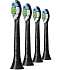 Philips Sonicare W2 Optimal White tandbørstehoveder 4-pak - sort