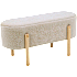 Leonora bænk - sandfarvet
