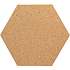 Akustisk heksagonal kork - neutral