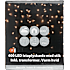 Istaplyskæde med 400 LED - varm hvid