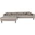 Aya venstrevendt loungesofa - stone