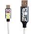 USB A-C stik 1,2 meter - Rick & Morty